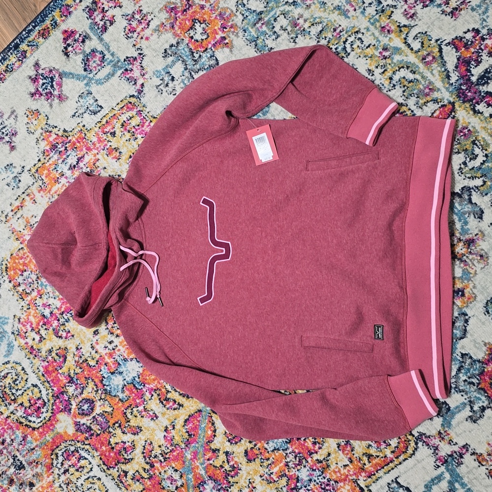Kimes Women's Red/Pink Logo Hoodie - Picture 3 of 6